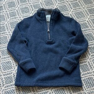 Class Club Toddler Boy Deep Blue Quarter Zip-Up Sweater